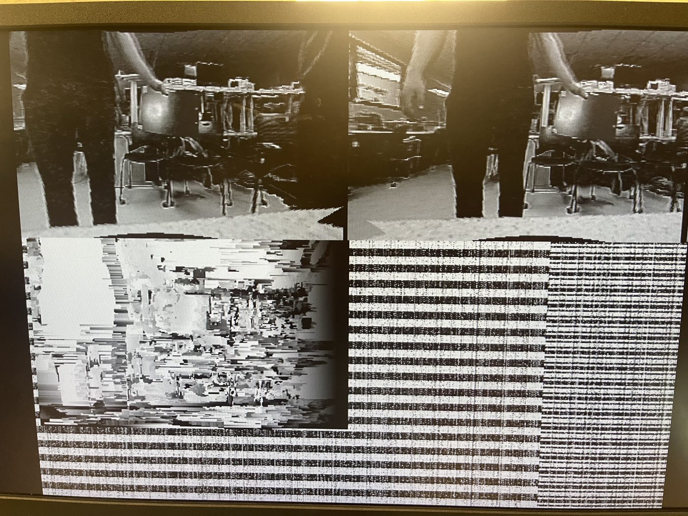 Disparity map close to the camera